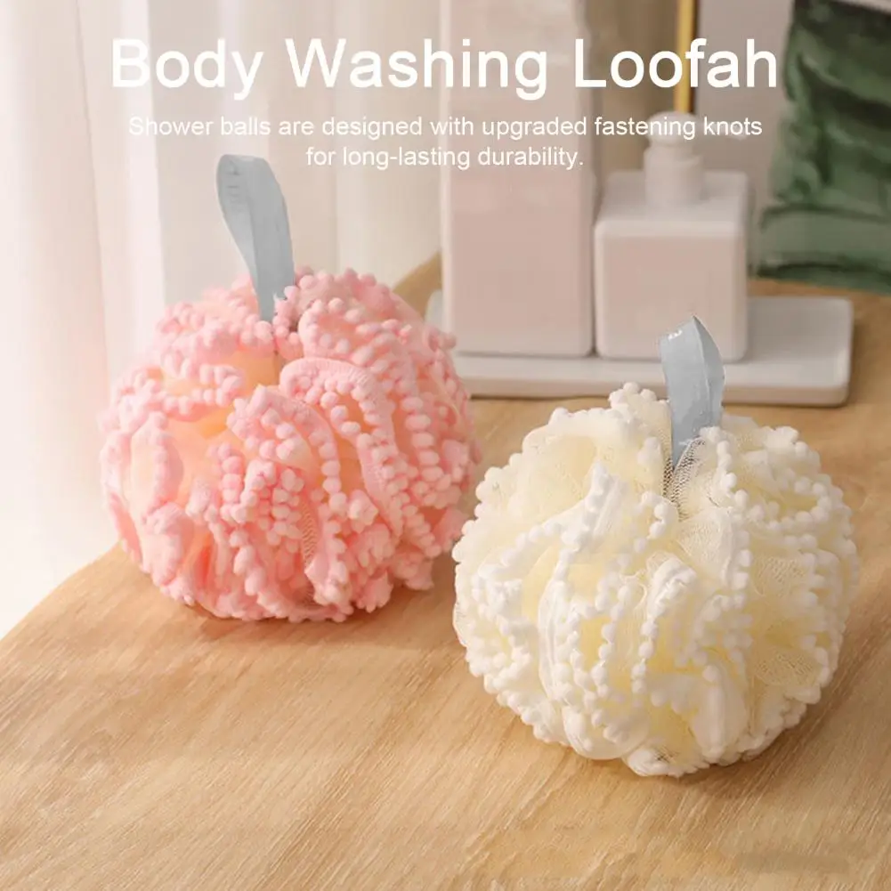 Bath Loofah Quick Lathering Women Men Body Washing Exfoliating Scrubber Shower Sponge Bath Ball Mesh Sponge Bathroom Supplies