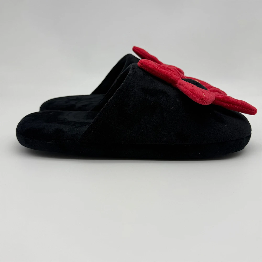 Hiver étrangers chose pantoufles en peluche femmes hommes intérieur fleur floue chaussures Simple chaussure cadeaux de noël