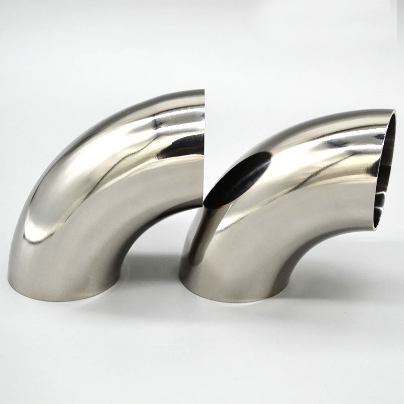 304 Stainless Steel Elbow Sanitary fittings Automobile and motorcycle exhaust pipe DIY accessories OD 25 38 51 63 76 102 108MM