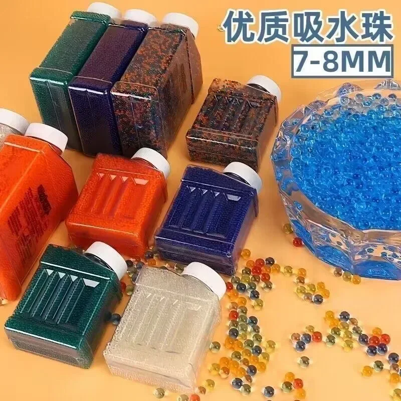 J bola armas em forma de pérola bala de cristal brinquedos das crianças lama decoração do casamento crescente bolas de água recarga blaster bala diy