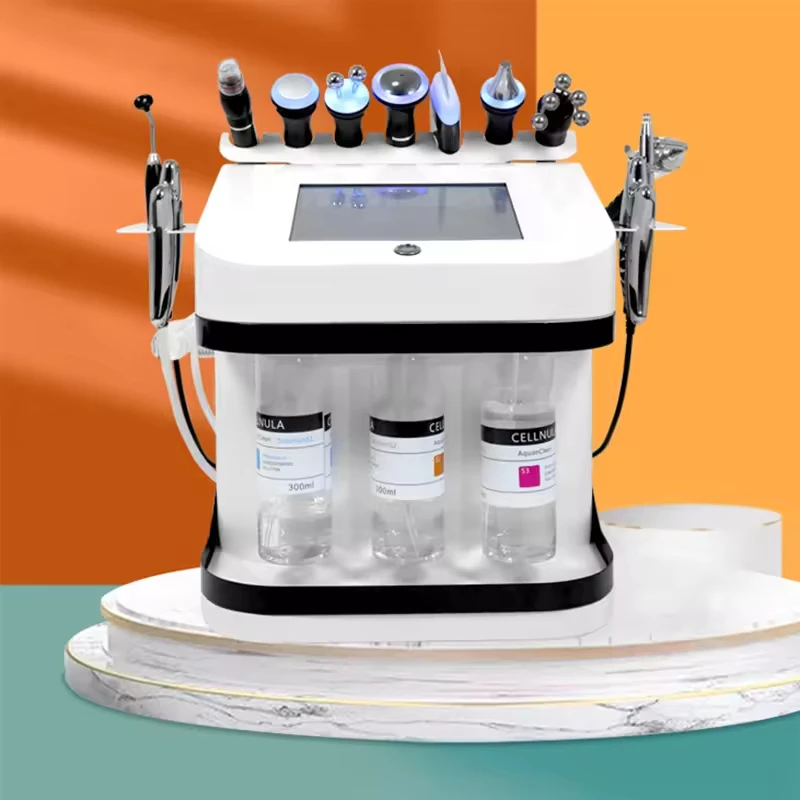 10in1 Hydro Dermabrasion Blackhead Remover Skin Scrubber Deep Face Cleansing Oxygen Facial Machine