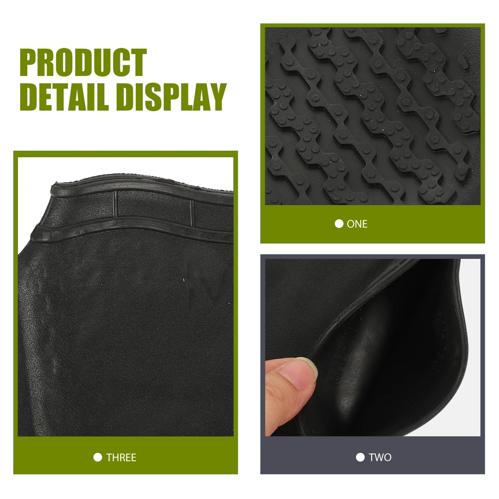 

1 Pair Silicone Shoe Covers Waterproof Reusable Rainproof Mud-Proof Anti-Slip Elastic Overshoes For Hiking Camping Cycling