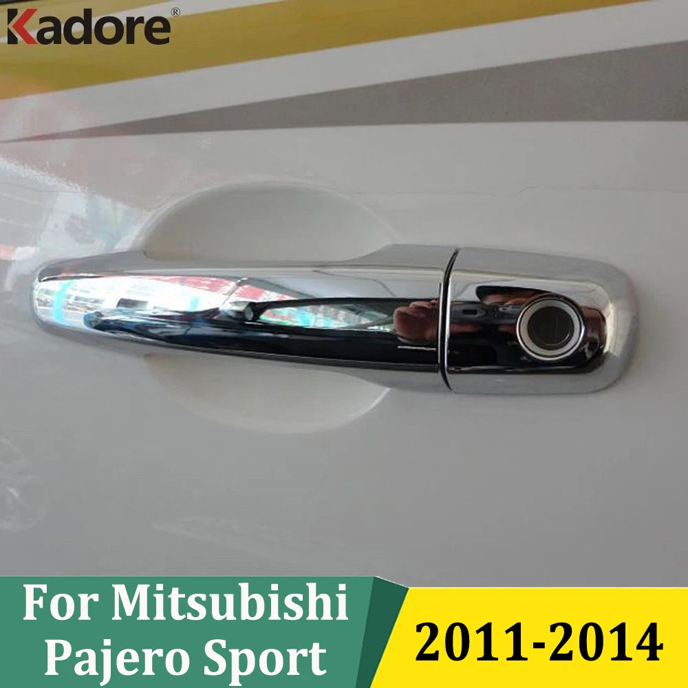 

For Mitsubishi Pajero Sport 2011 2012 2013 2014 Chrome Door Handle Cover Trim Decoration Exterior Car Styling Accessories