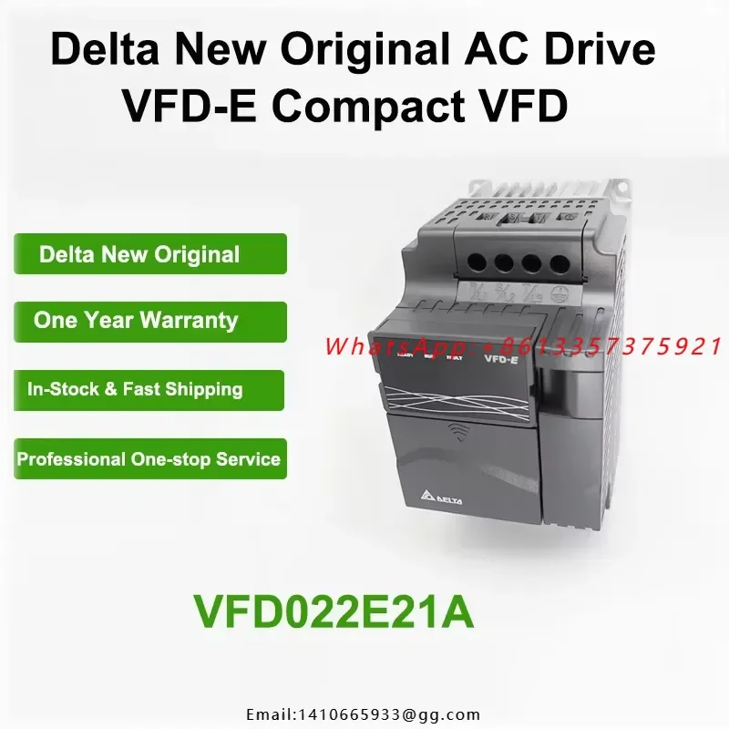 VFD022E21A VFD-E Sensorless Vector Control VFD for Motor Speed Regulation