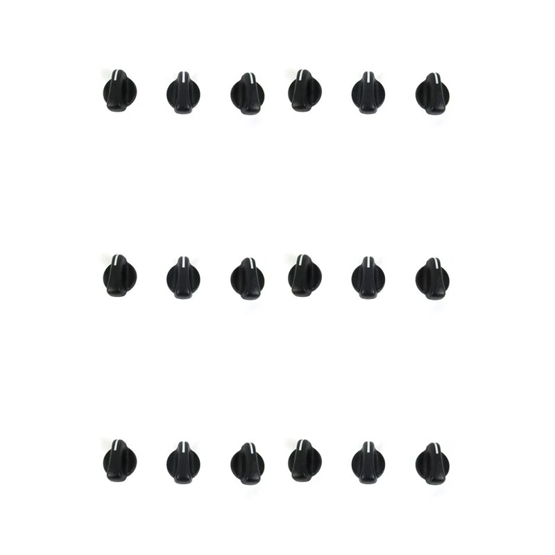For car-18Pcs Car A/C Heater Climate Control Switch Knobs Dials Cover For 1999-2005 Jeep Wrangler 05011218AC