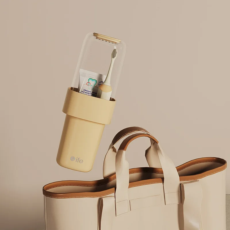 كوب غسول الفم للسفر، كوب فرشاة للزوجين، كوب غسيل محمول، صندوق معجون الأسنان لفرشاة الأسنان المنزلية # 4175 #4