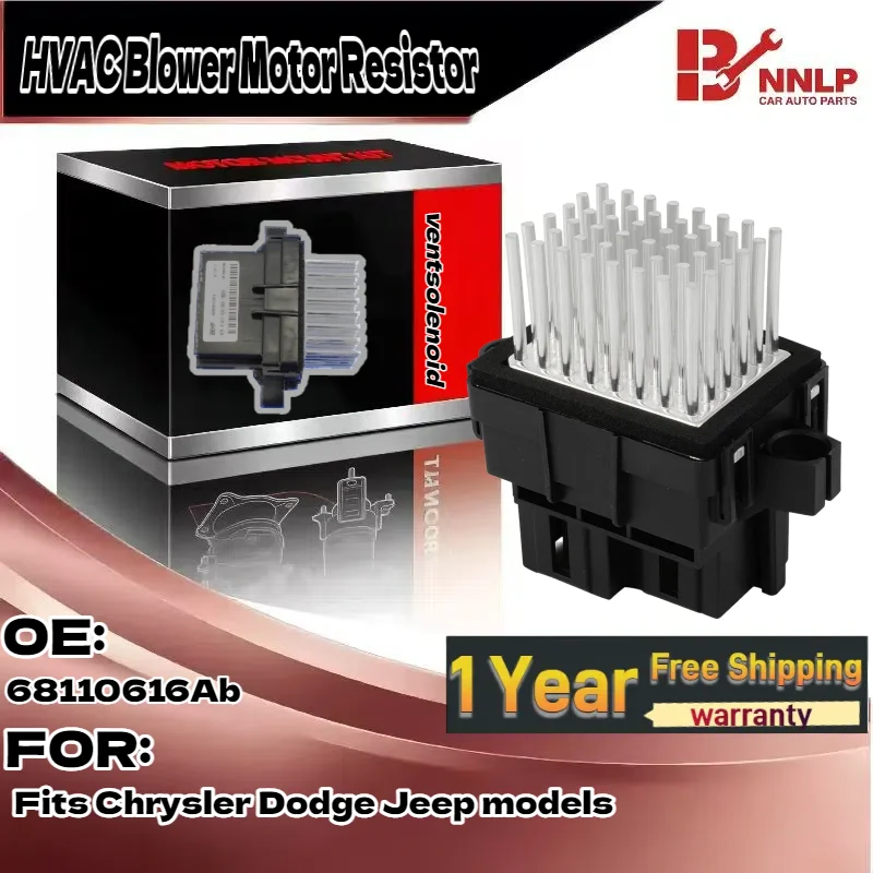 

Резистор двигателя вентилятора HVAC для Dorman 973-420, подходит для моделей Chrysler Dodge Jeep 68110616Ab