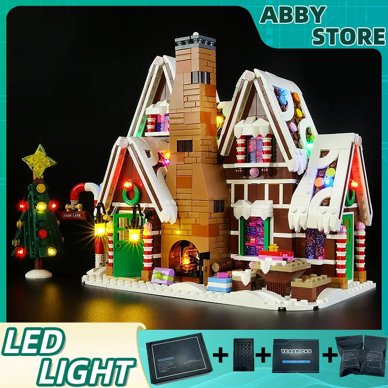 DIY LED Light Kit For LEGO 10267 Gingerbread House  (Only LED Light,Without Blocks Model)