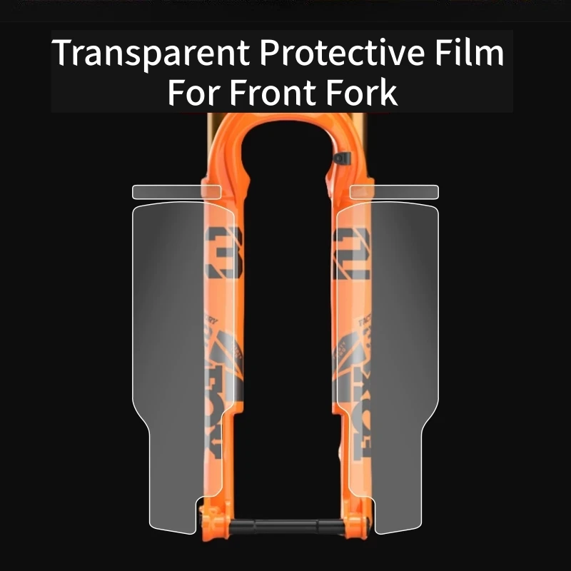 TPU Clear Protective Film For Front Fork Bicycle Protector Sticker Scratch Resistant Transparent Film Mountain Bike Decals MTB