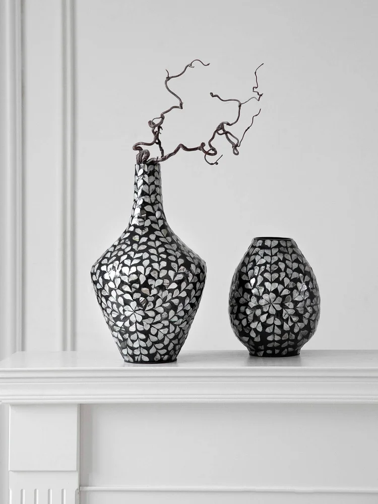 

Декоративная ваза для цветов Ele ell в стиле Mid-Century Modern, имитация роскошной лакированной посуды, для дома и гостиной