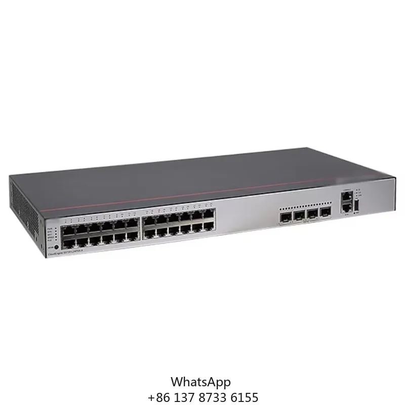 CloudEngine S5735-L Series S5735-L24P4XE-A-V2 24 X 10/100/1000BASE-T Ports, 4 X 10 GE SFP+ Ports, 2 Stack Ports Network Switches