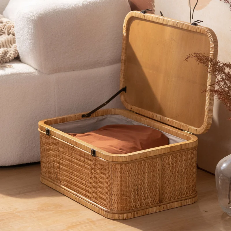Storage Box Household Rattan Straw Nordic ins Woven Basket Toys Snacks Clothing Sundries