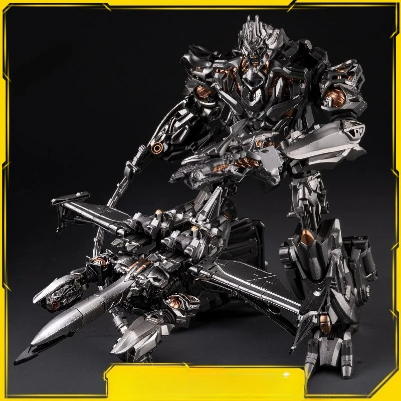 Transformável mp megatron brinquedo céu avião megatron meninos robô lutador jato modelo figura de liga autêntica
