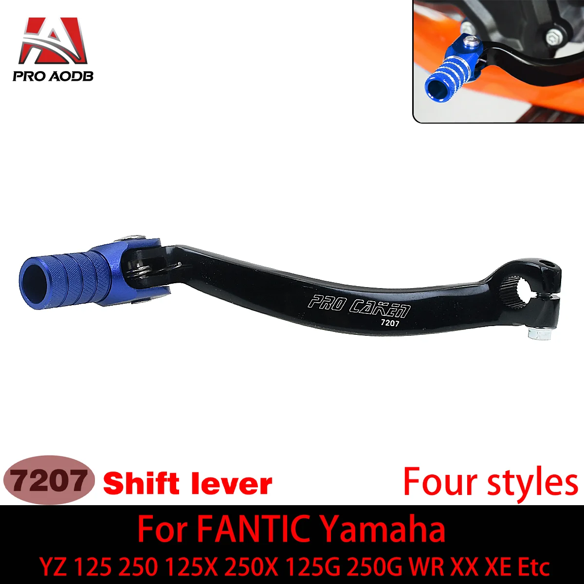 

CNC Foldable Gear Shift Lever For YAMAHA FANTIC XX XE YZ 125 250 125X 250X 125G 250G 250F 450F 250FX 450FX WR 250F 450F Model