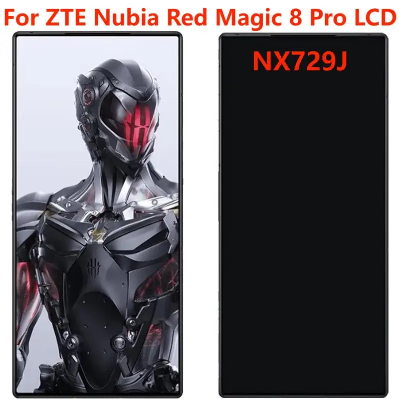 

Для ZTE Nubia Red Magic 8 Pro NX729J ЖК-дисплей с рамкой 6,8 ''оригинальные детали для замены