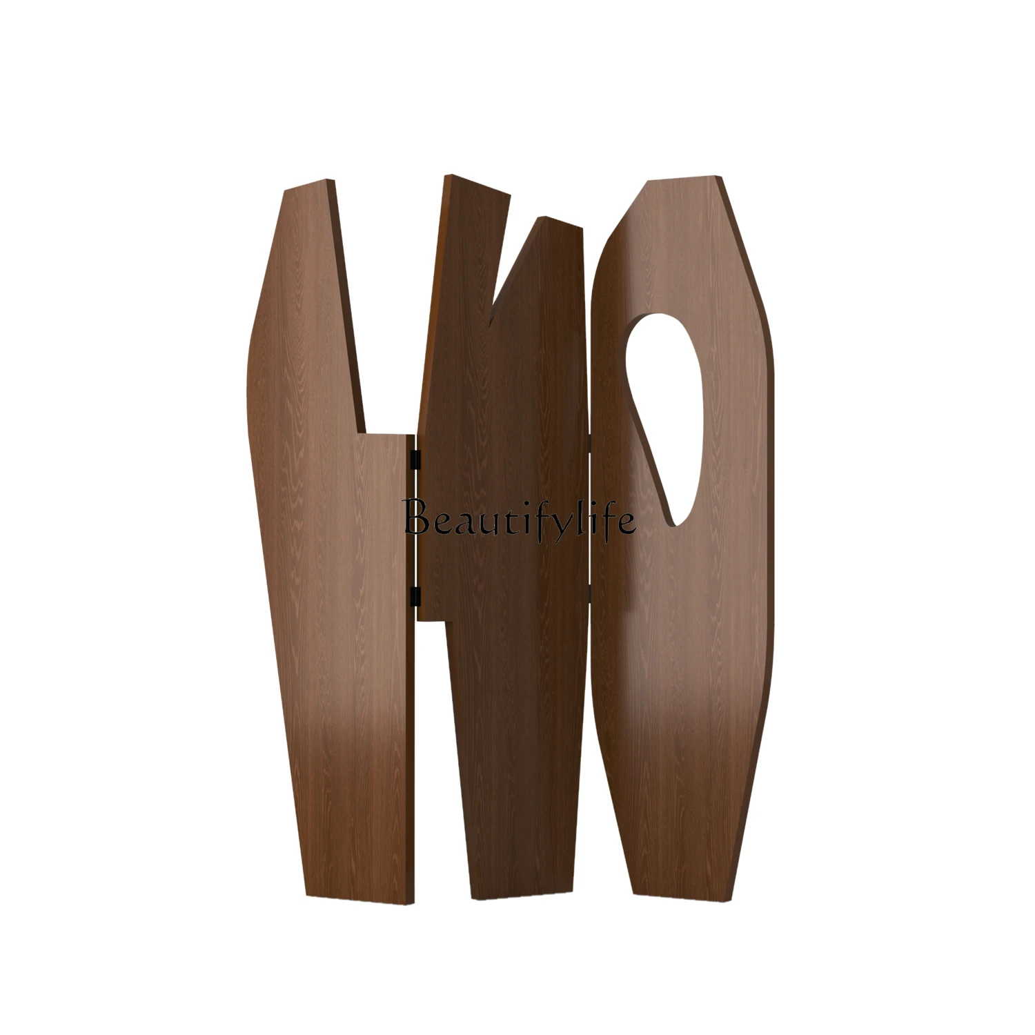 

French medieval screen partition living room mobile folding baffle light luxury home shelter simple modern