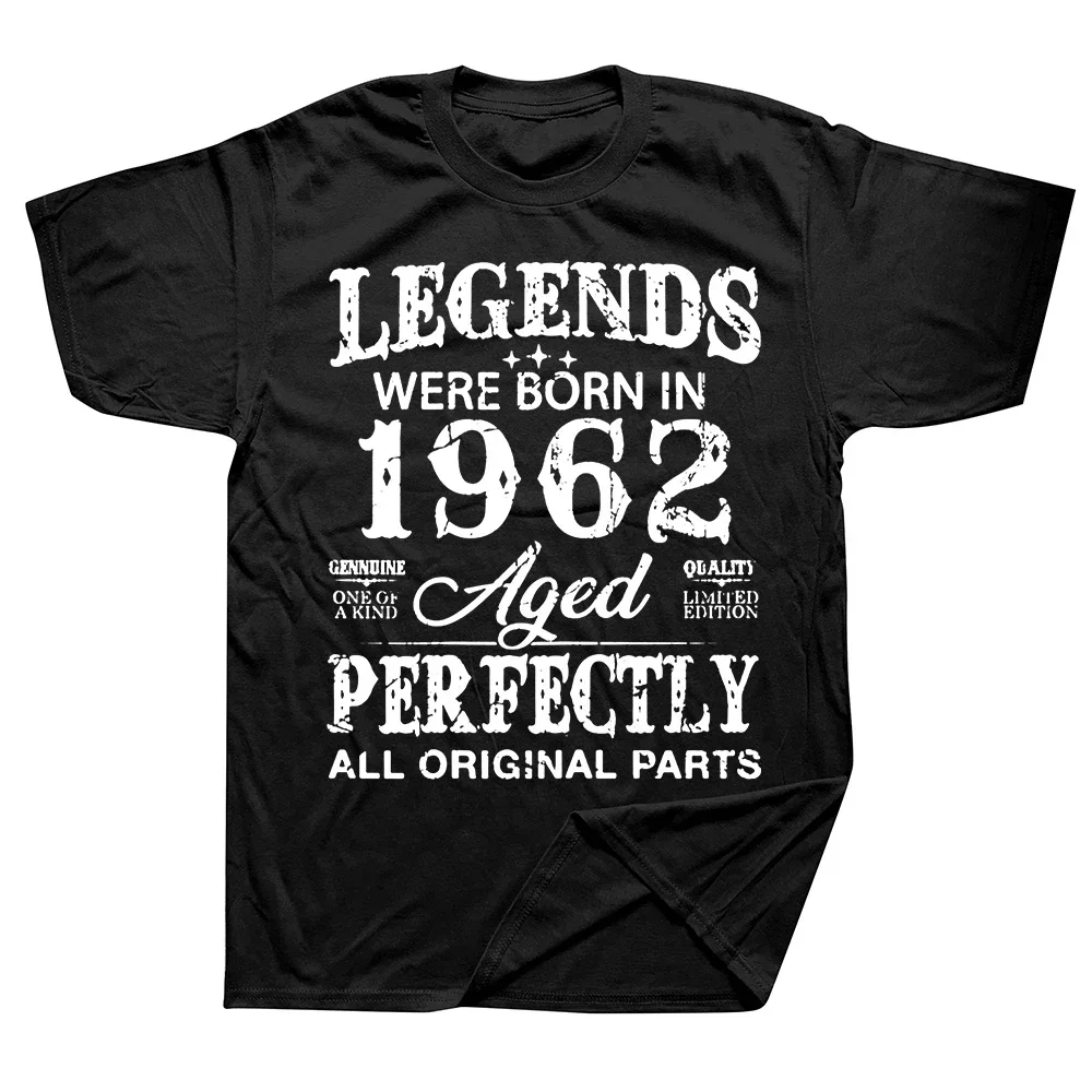 Graphic Cotton Streetwear Short Sleeve Birthday Gifts Summer Style T-shirt Mens Clothing Vintage 1962 Funny 62 Years Old T Shirt