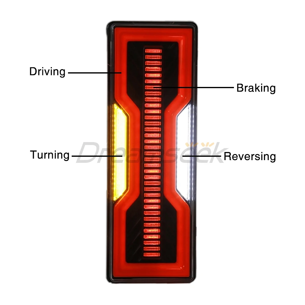 トヨタランドクルーザー用LEDテールライトアセンブリ,fj79 lc79ピックアップ2007-2021,リアブレーキウインカー,ドライビングリバースライト