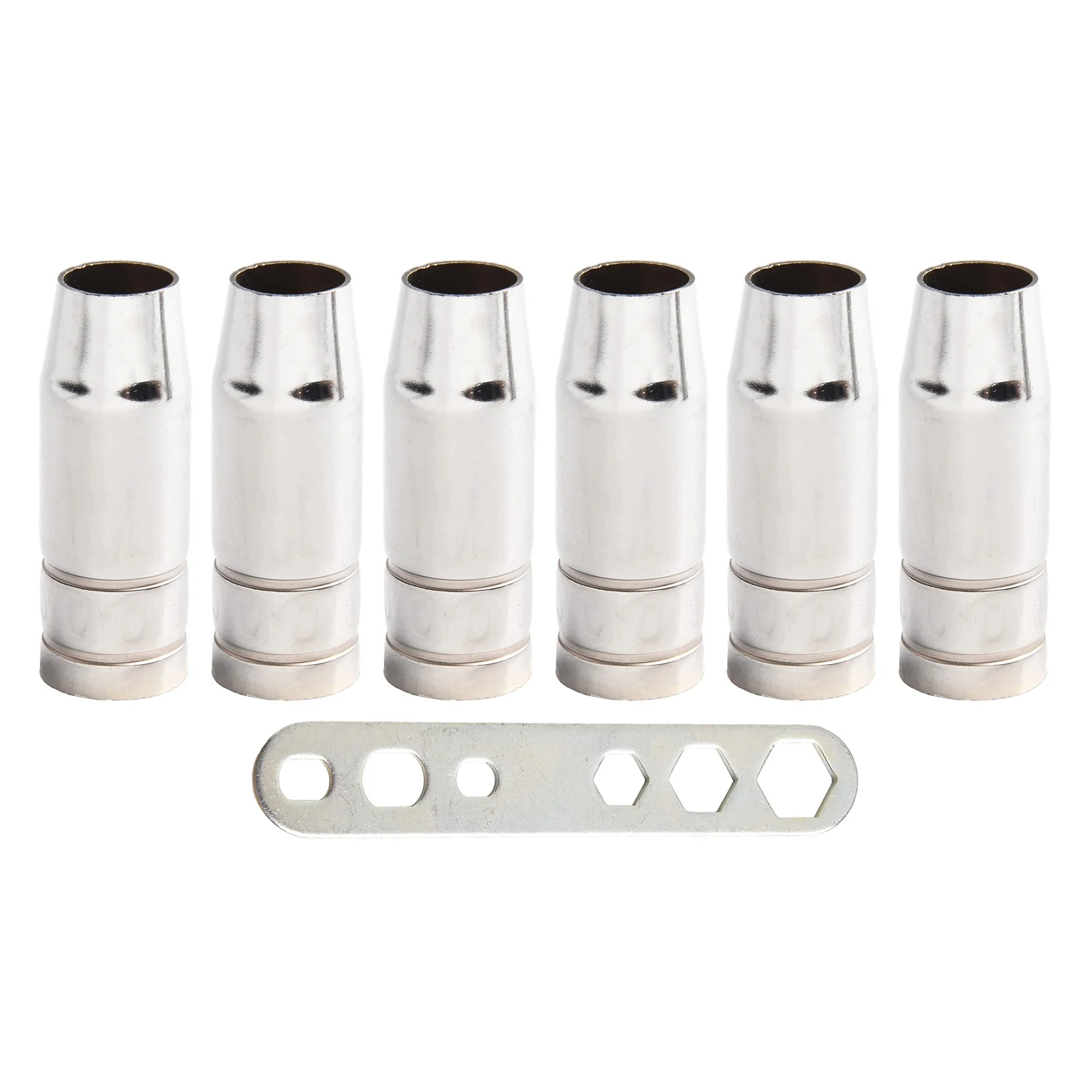 

Conical Gas Nozzle 25AK Shroud Nozzle Chrome-Plated Brass Material Effective Contact Protection High-Temperature Resistance