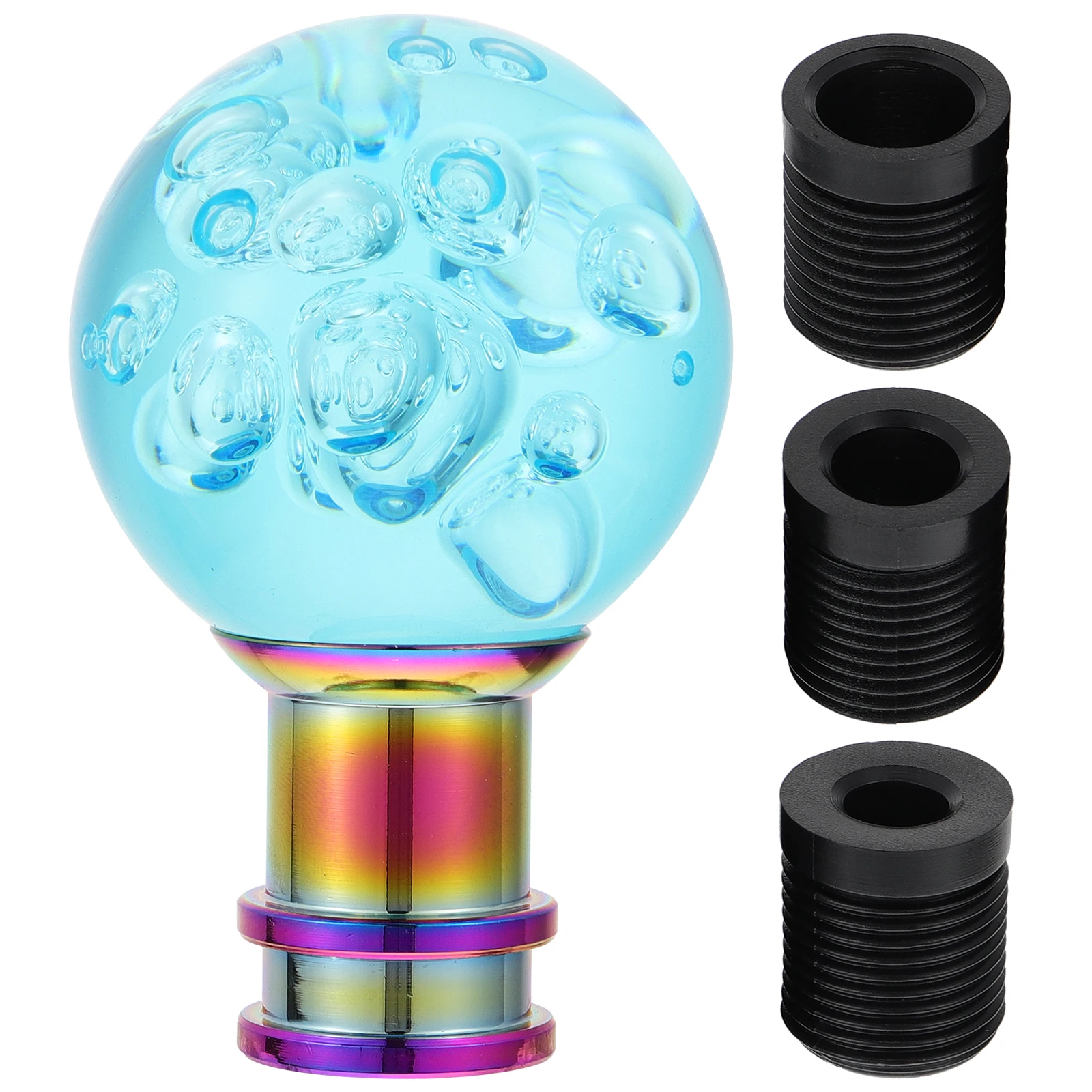 

Gear Knob Round Shift Car Acrylic Manual Head Transparent Crystal Decor Practical