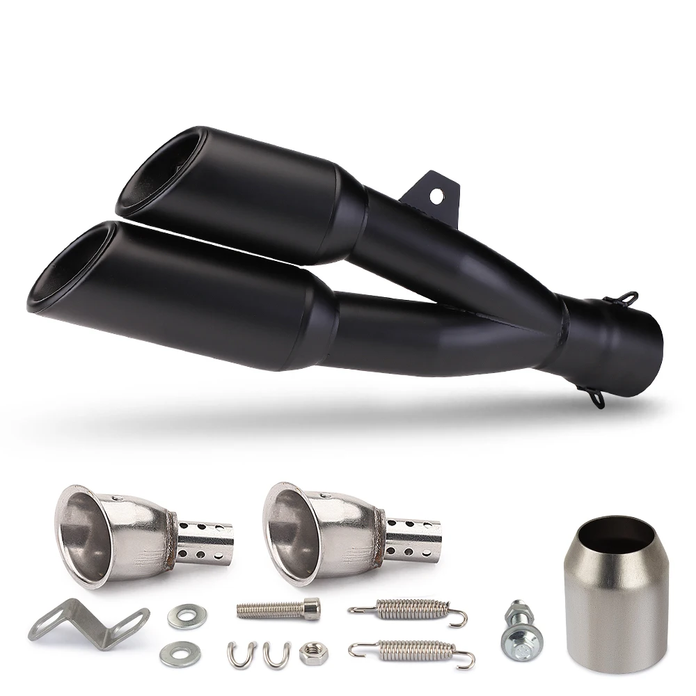 51MM Universal Motorcycle Exhaust Muffler With DB Killer For Z400 R3 R25 R6 MT07 MT09 CB650R CBR500R CBR250R Ninja250 Z800 view 3