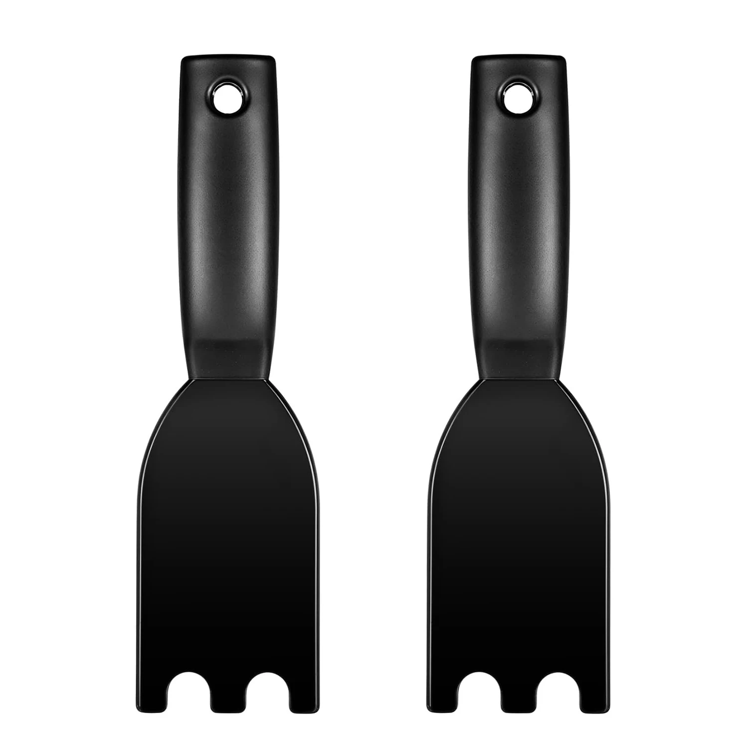 1/2 stuks grillschraper voor George Foreman binnengrills en de meeste andere binnengrills met groeven, hittebestendige grillspatel