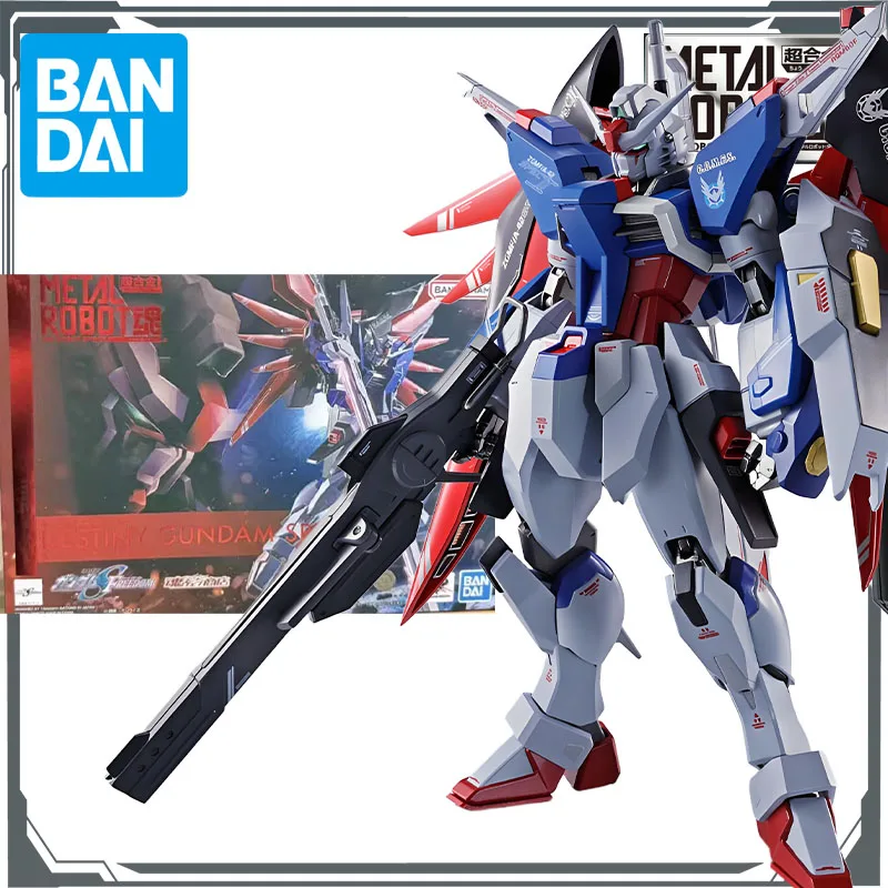 

Bandai Original Mobile Gundam METAL ROBOT DESTINY GUNDAM SPECⅡ 140mm Anime Action Figures Toys for Boys Gift Model Ornaments
