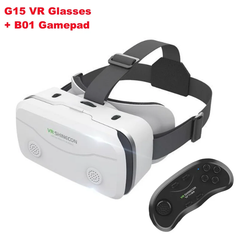 G15 IMAX gigantisch scherm Virtual Reality-bril HD 3D-film Google kartonnen doos VR-helm voor 4,7-7 "telefoon, ondersteuning voor game-joystick