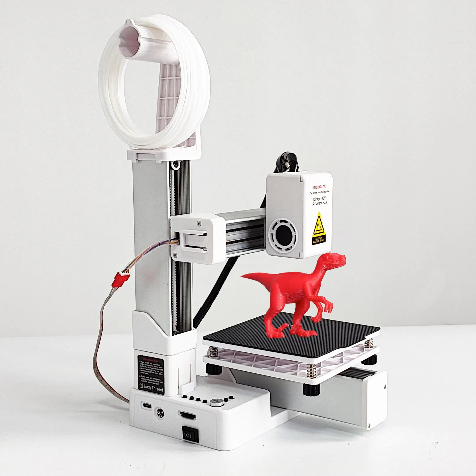 3D Printer K10 Small Entry Level for Fun Compatible with PLA TPU 1.75mm Filament Type C Power Connection