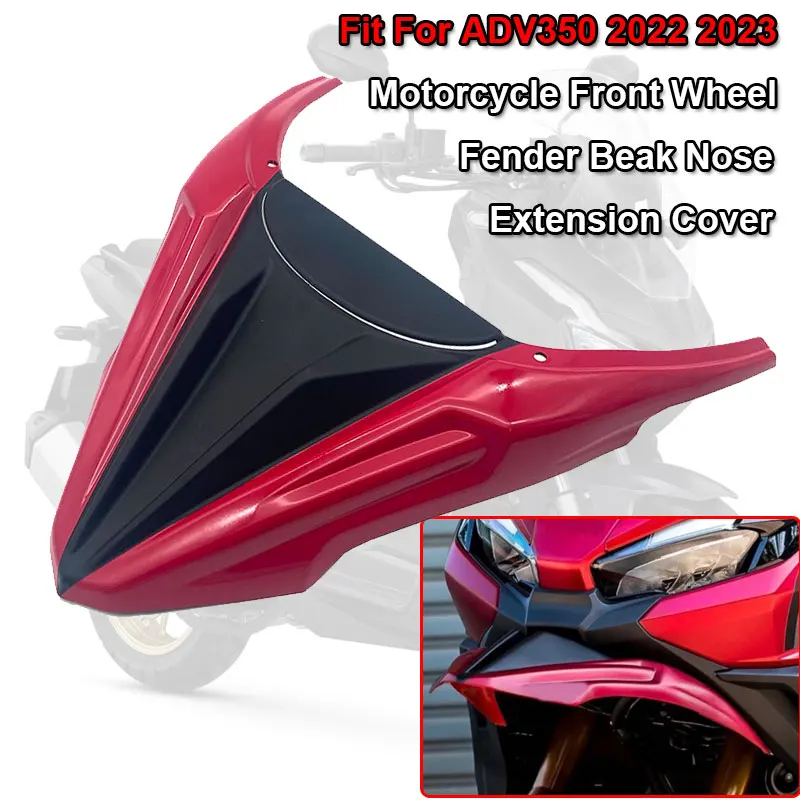 ADV 350 New Motorcycle Accessorie Front Wheel Fender Beak Nose Cone Fit For HONDA ADV350 2022 2023 Extension Cover Extender Cowl