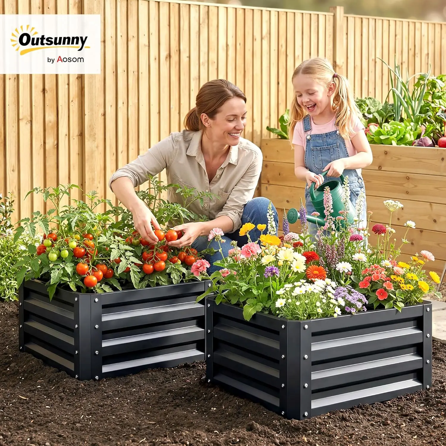 2 Parçalı Galvanizli Yükseltil - Planter Raised Metal incelemesi ve fiyatı