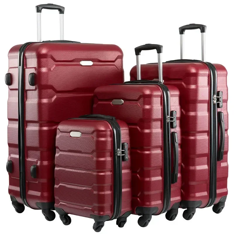 Valise à roulettes grande capacité, valise à roulettes, cabine à blocs, valise à roulettes avec mot de passe, sacs de voyage, 18 po, 22 po, 26 po, 30 po, 4 pièces