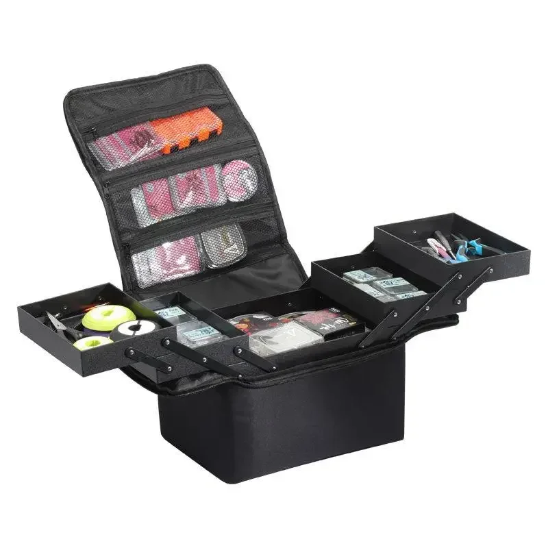 

Three-layer portable waterproof fishing gear storage line group tool accessories fishing gear storage box gear bag