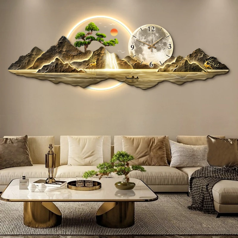 Nordic Design Luxury WallนาฬิกาคุณภาพสูงModern Home WallนาฬิกาความงามArt Orologio Da Pareteตกแต่งห้องนั่งเล่น