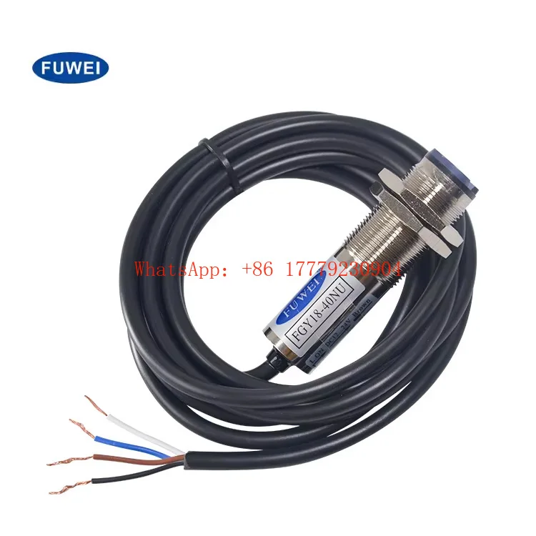 

FGY18-40NU Регулируемый круглый оптический датчик Оборудование для осмотра диффузного отражения с инфракрасным фотоэлектрическим переключателем