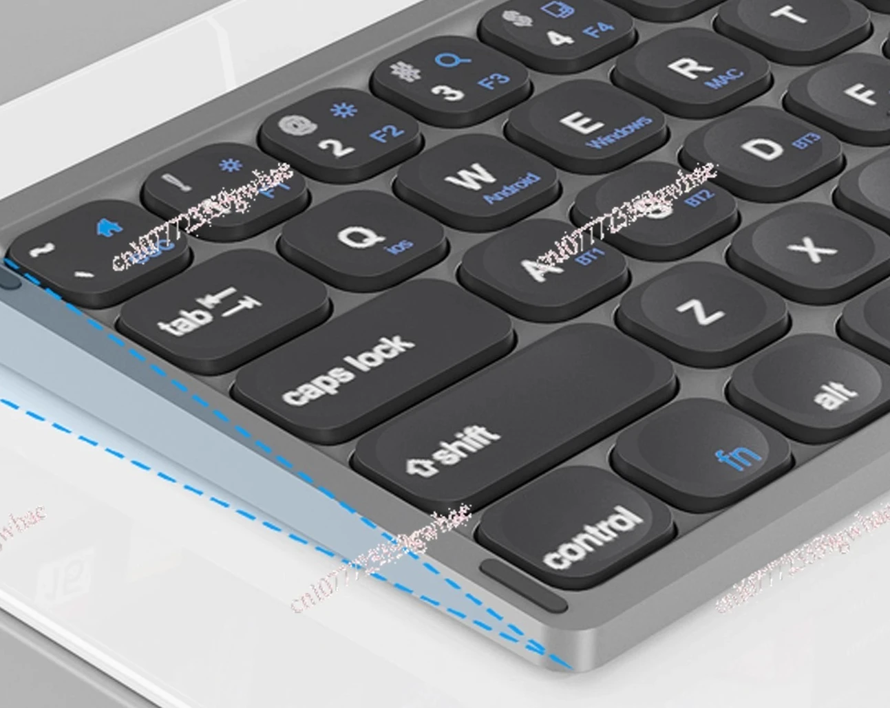 

Full key folding keyboard wireless bluetooth portable digital trackpad