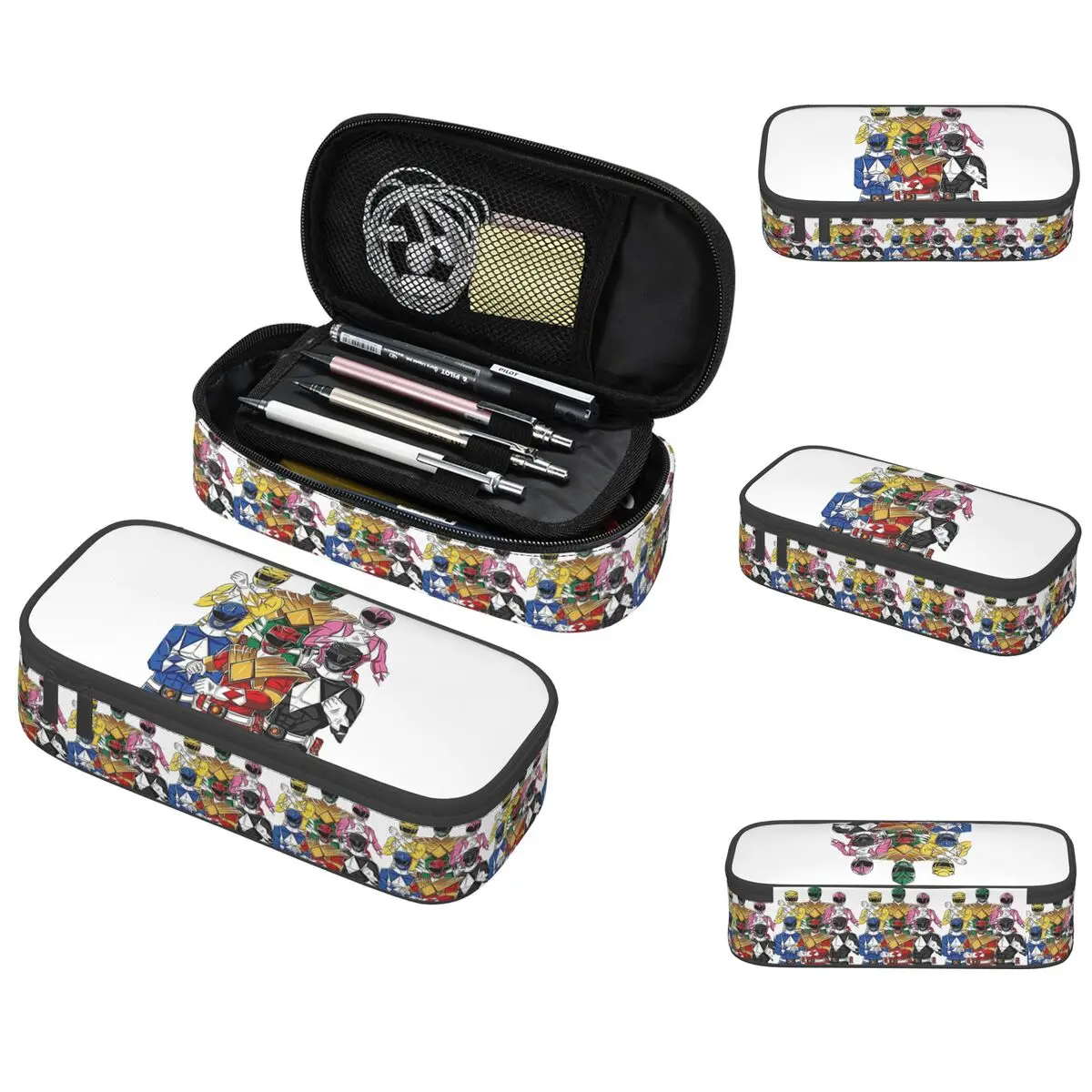 

Mighty Morphin Power Ranger Pencil Case for Students School Pen Box Pencil Bag Stationery Supplies Pen Holder Bag