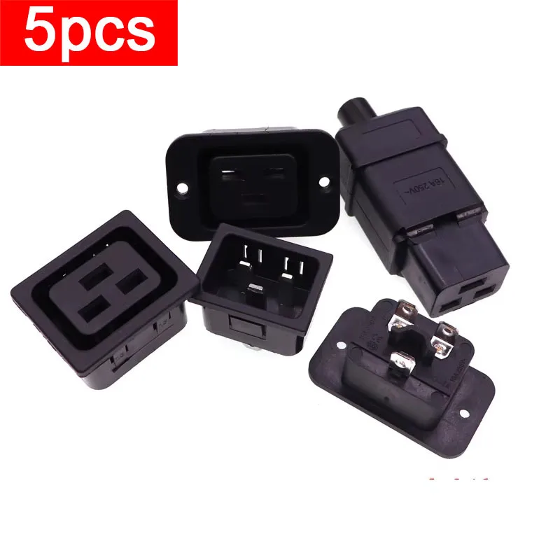 5Pcs Black 16A C20 …