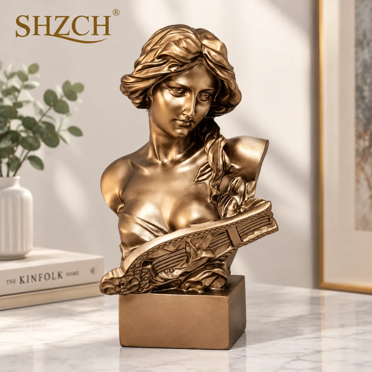 European Style Sculpture Resin Figure Artwork Ornament Home Decoration Living Room TV Wine Cabinet Decoration Club Crafts