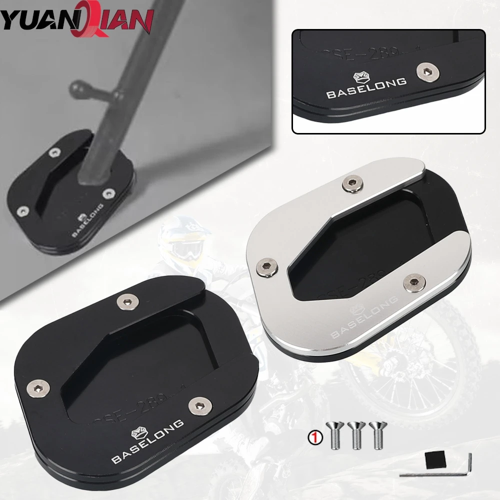 

GS1200 Motorcycle Kickstand Side Stand Extension Support Pad For BMW R1200GS 2004 - 2008 2009 2010 2011 2012 R 1200 GS R 1200GS