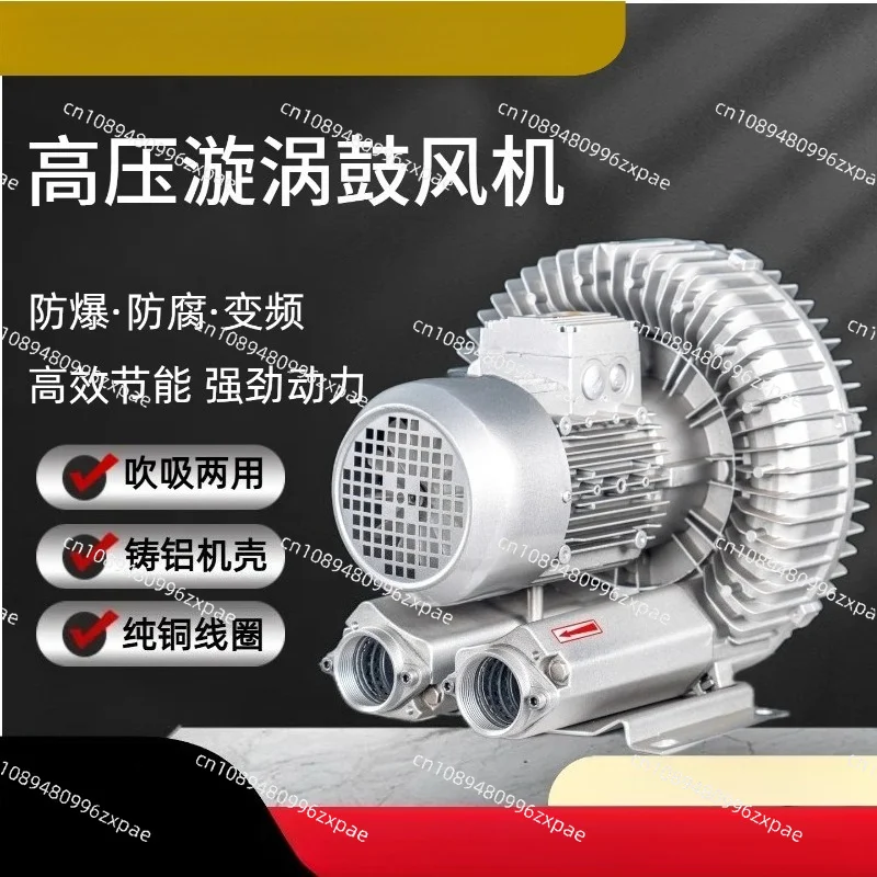 High‑pressure Vortex Blower Industrial Ring Blower Dual‑use For Blowing Suction Wastewater Treatment