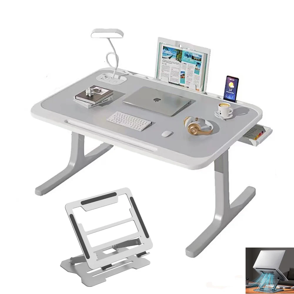 Folding Laptop Desk Portable Computer Tray Sofa Bed Table