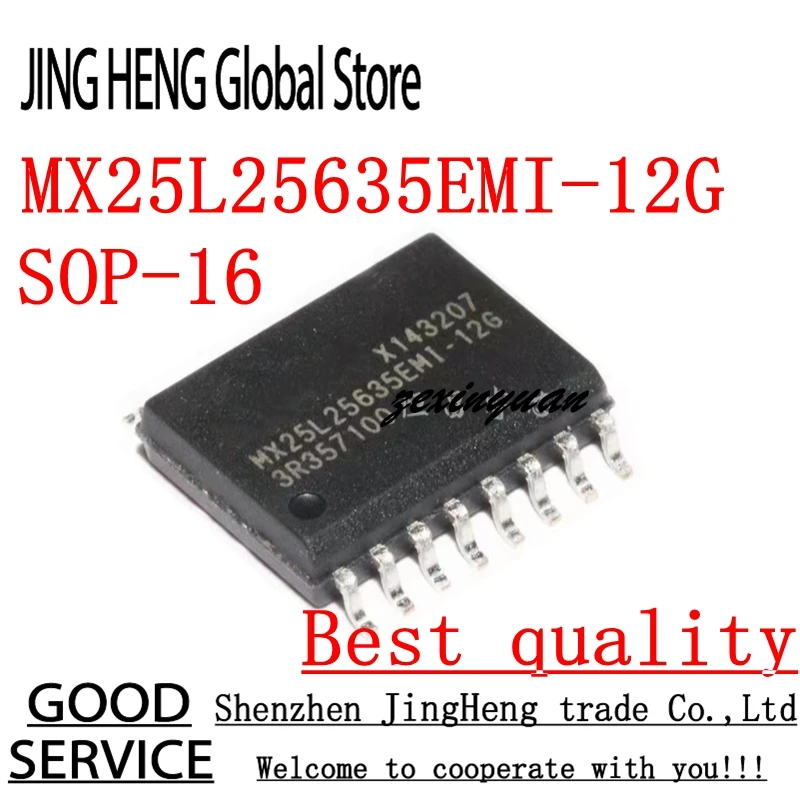 10PCS/LOT MX25L25635EMI-12G MX25L25635EMI-12 MX25L25635EMI 25L25635EMI-12G SOP-16