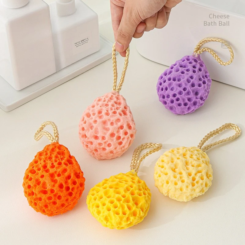Soft Shower Sponge Ball Nylon Mesh Baby Cleaning Brush Shower Foam Body Cleaner Exfoliating Scrub Shower Ball Bathroom Products