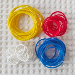 10pcs/lot MOC high-tech Rubber Band 2x2 3x3 4x4 5x5 EV3 Compatible with Legos 85543 85544 Small particle Blocks Bricks Part toys