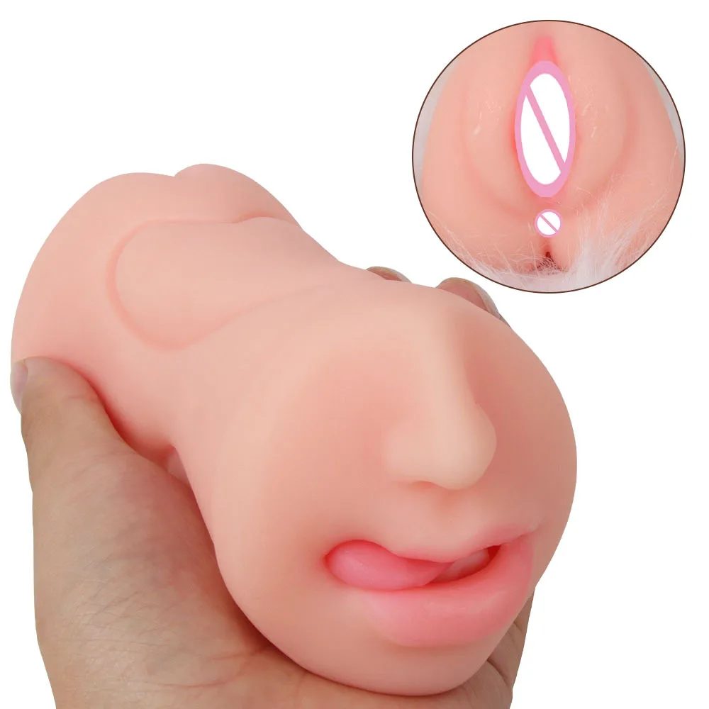 18 Real Vaginal Sex Toy For Man Mouth Anus Silicone Sexy Doll   Male Masturbator Sexual Adult Tooys sex toys for couplessex