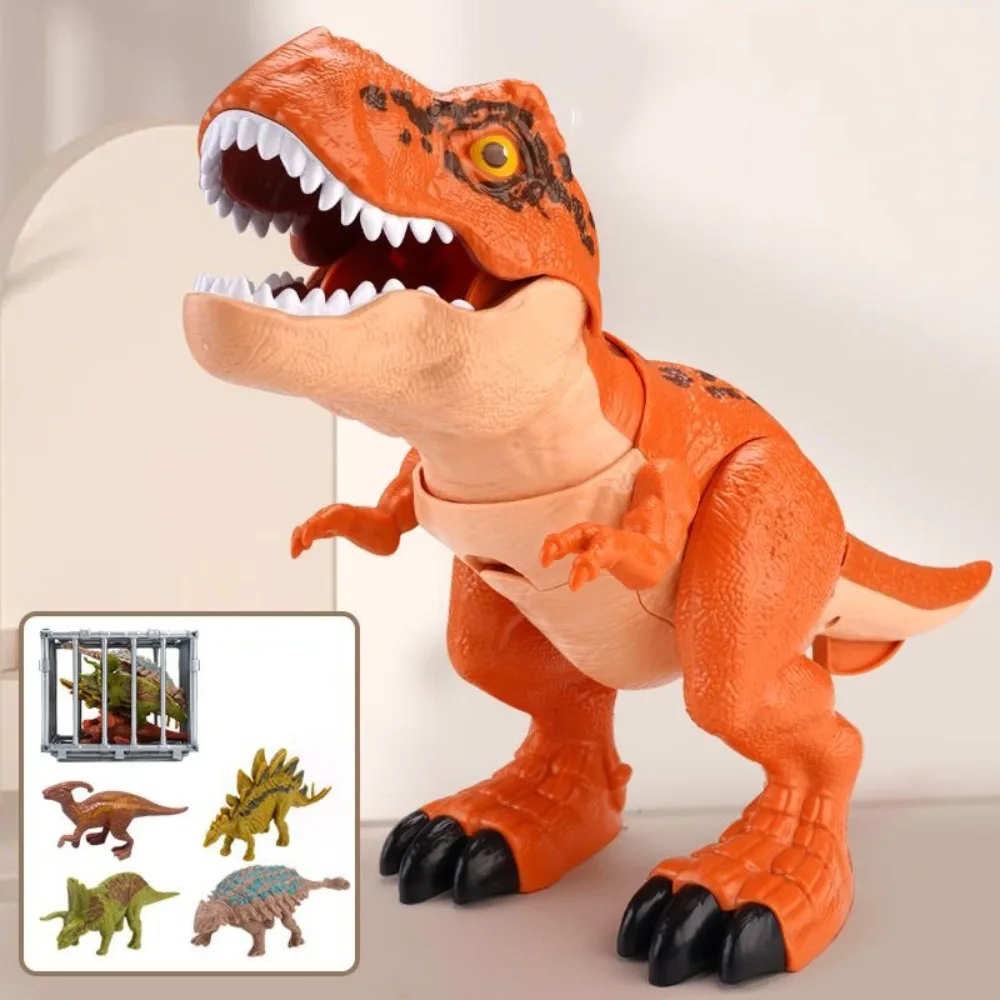 Plastic Large Swallowing Dinosaur Joints Movable Wagging Tail Jurassic Boy Animal Model Simulation Sound Dinosaur Action Figure