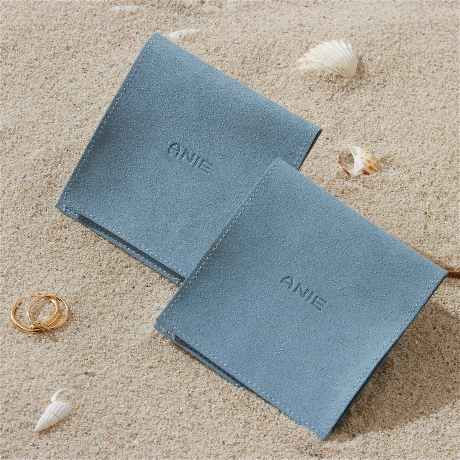 

50pcs personalized jewelry bags with custom logo,dusty blue jewelry pouch,ring bags,microfiber free shipping