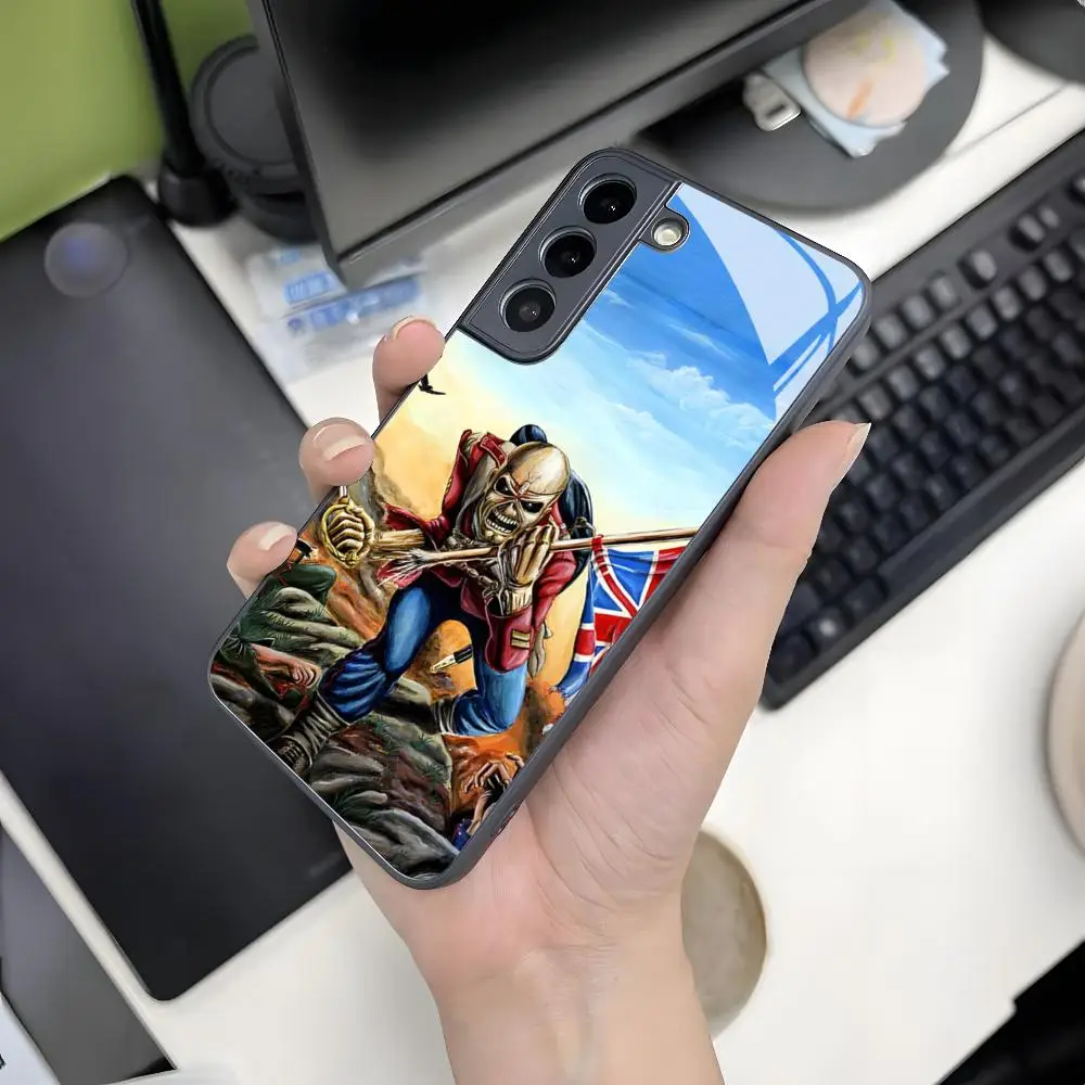 Iron Maiden Phone Case for Samsung Galaxy S26 S25 Edge S24 S23 S22 A57 A37 A27 A17 A16 A26 A56 Fe Ultra Plus Glass Cover