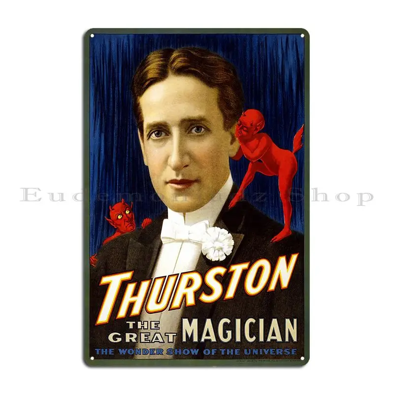 Thurston The Great Magician Jerryiannucci Metal Signs Pub Wall Cave Cave Club Design Tin Sign Poster